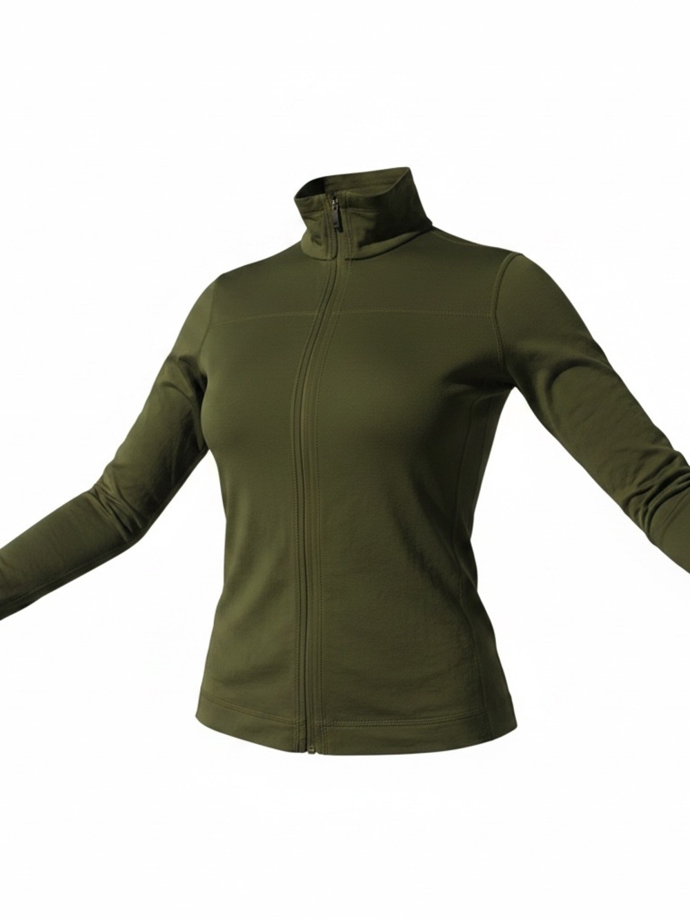 REI Women's Olive Green Full-Zip Utility Jacket